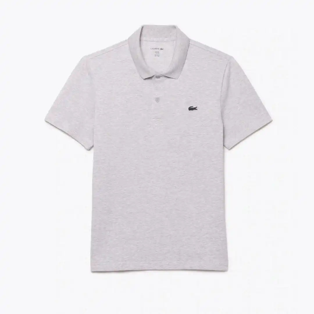 Polo Regular Fit in Misto Cotone - Grigio