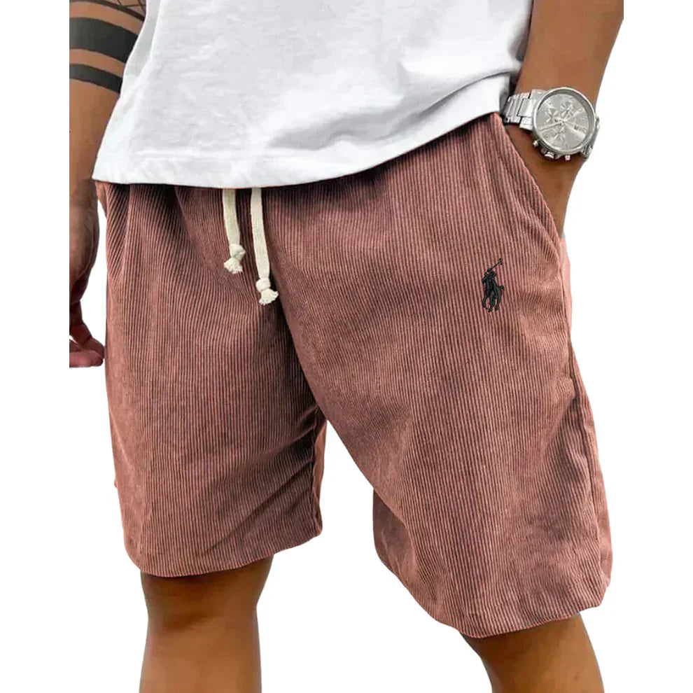Shorts Casual Comfort Uomo - Rosso ruggine