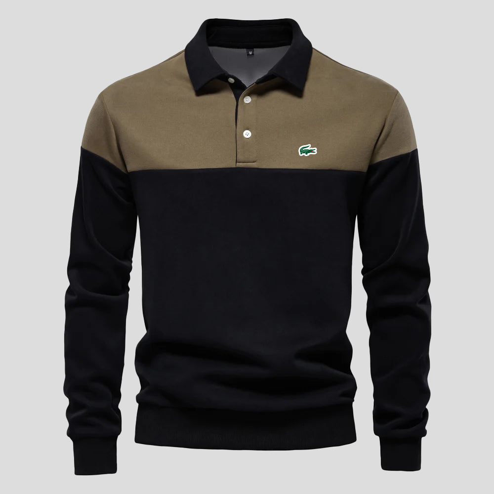Polo in Cotone Color-Block Premium
