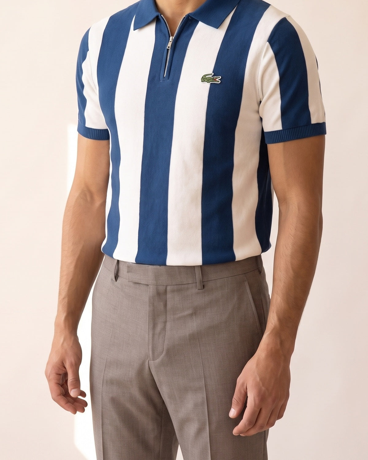 Una linea facile da abbinare di Polo a Righe Vintage