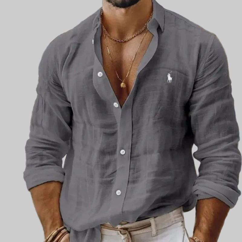Camicia in Lino Traspirante da Uomo