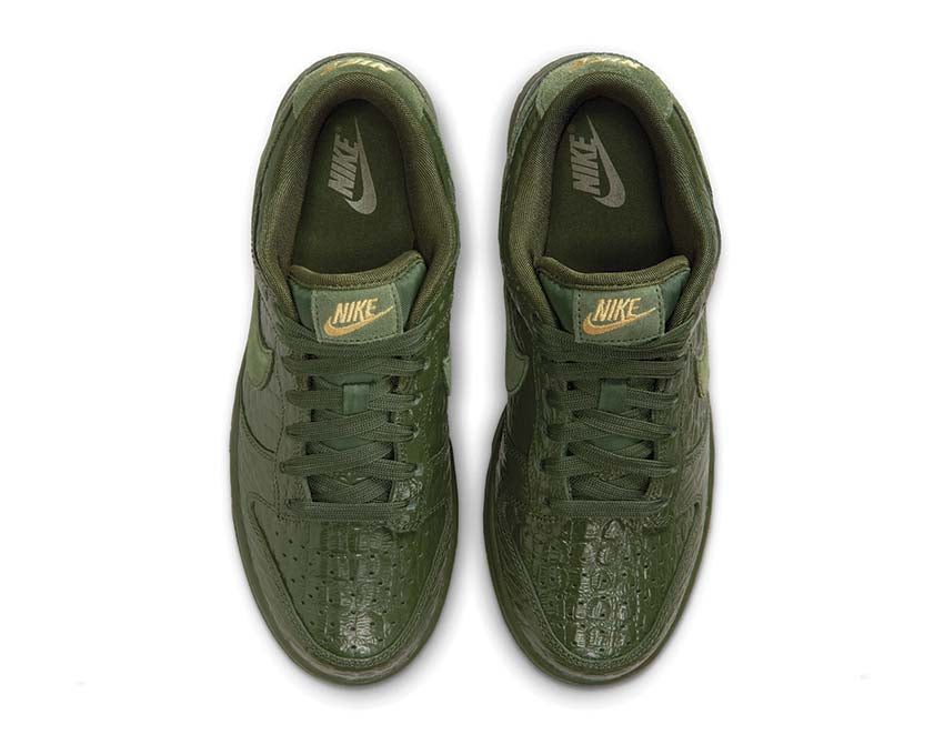 Scarpe basse in pelle effetto coccodrillo verde per donna