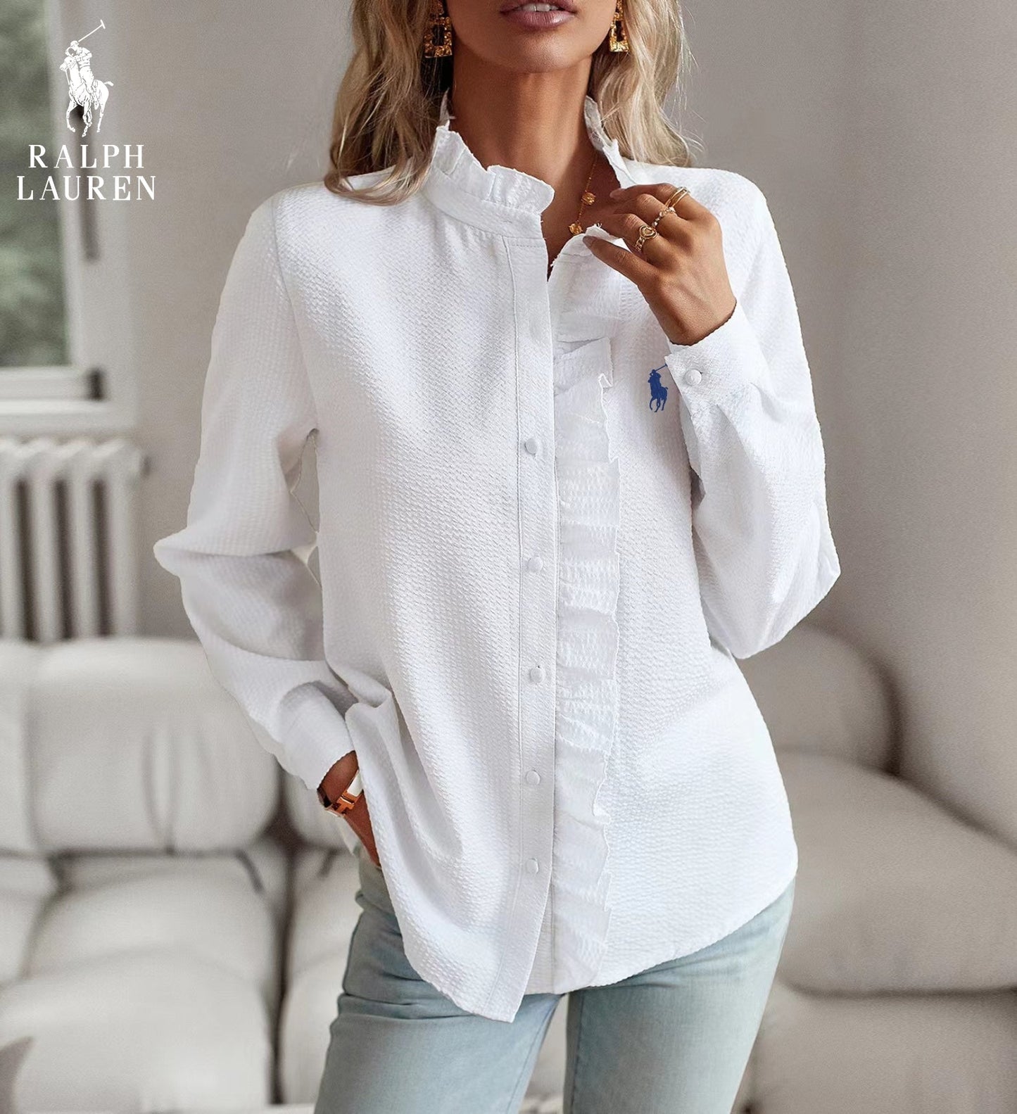 RL™ Camicia Casual Premium Donna con Volant
