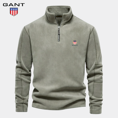 GANT™ Felpa Premium in Pile Mezza Zip