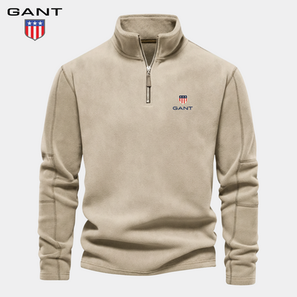 GANT™ Felpa Premium in Pile Mezza Zip