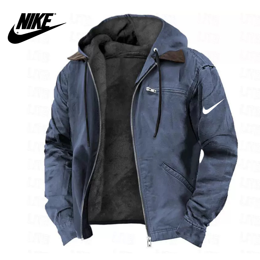 NK – Giacca in Cotone con Cappuccio da Uomo