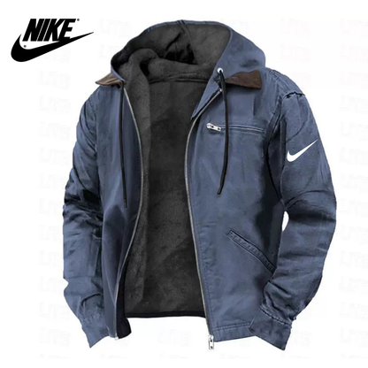 NK – Giacca in Cotone con Cappuccio da Uomo