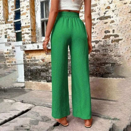 Pantaloni Casual a Colore Unito