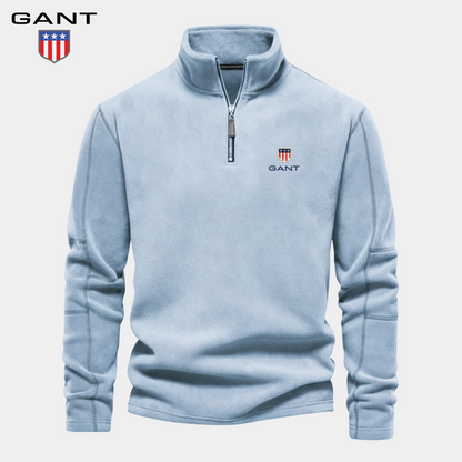 GANT™ Felpa Premium in Pile Mezza Zip