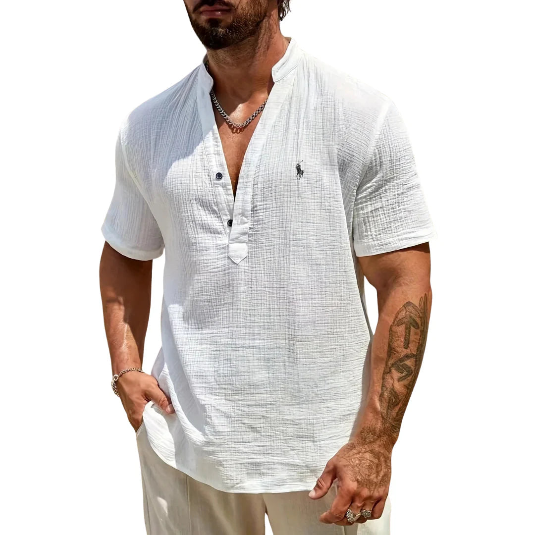 Camicia Casual Scollo a V