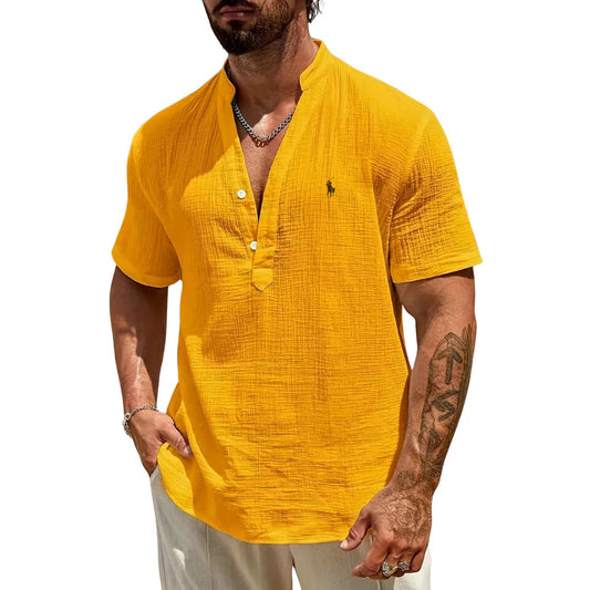 Camicia Casual Scollo a V