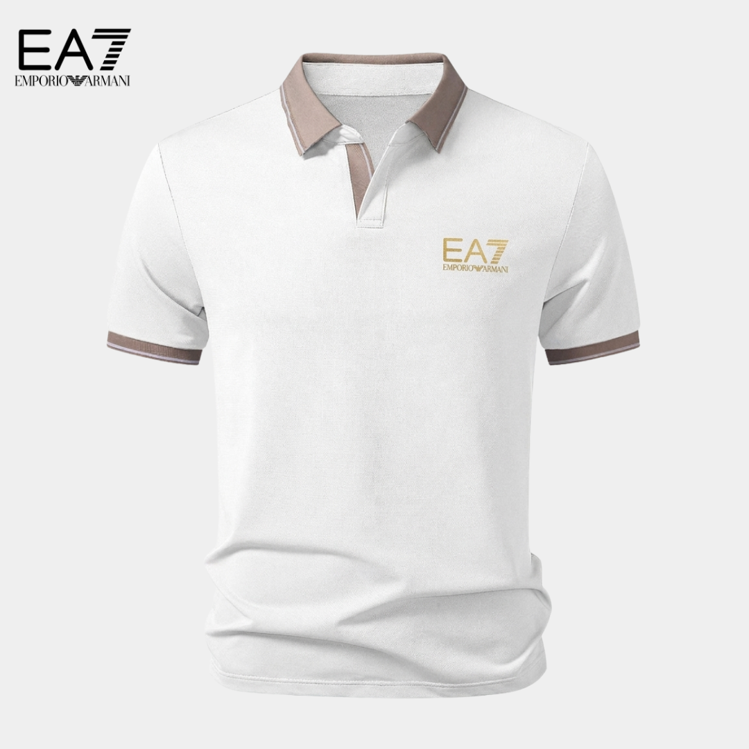 Polo Contrast Premium - Bianco