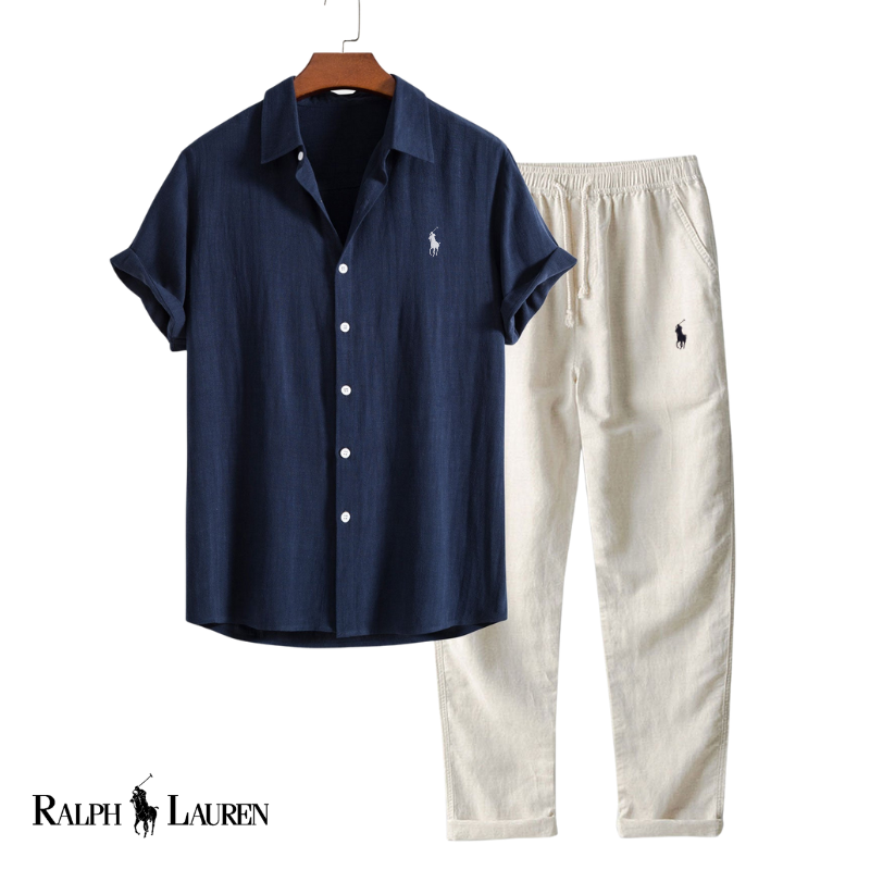 Completo in Lino Premium Estate - Blu navy
