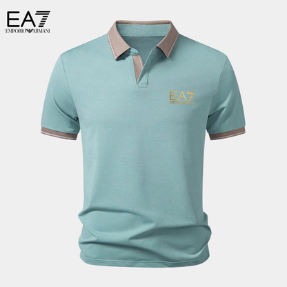 Polo Contrast Premium - Verde chiaro