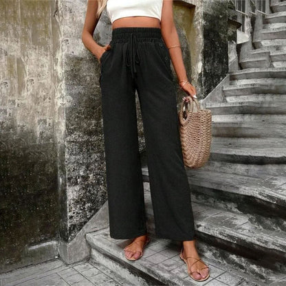 Pantaloni Casual a Colore Unito