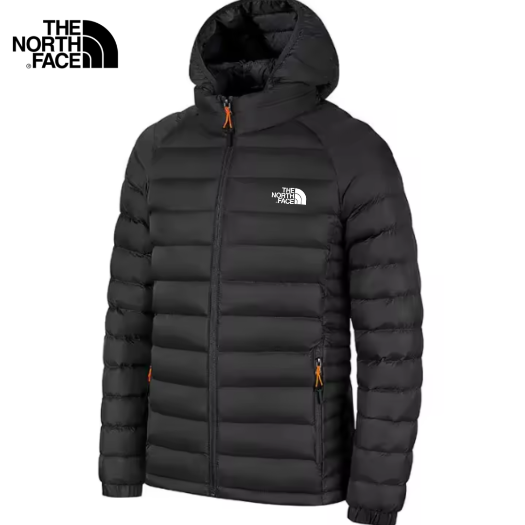 Giacca Puffer con Cappuccio in Piuma Stretch da Uomo – Vestibilità Slim