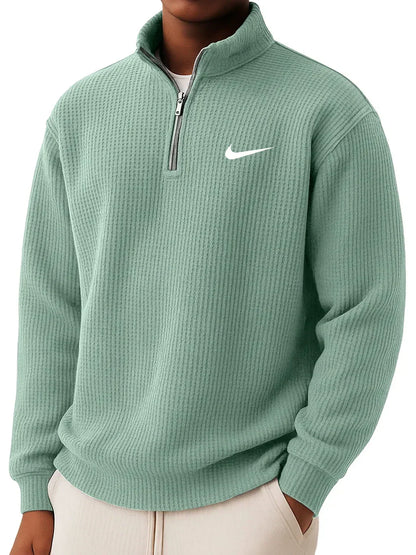 Felpa con Zip Mezza NK