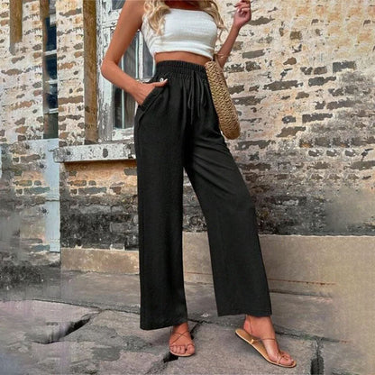 Pantaloni Casual a Colore Unito