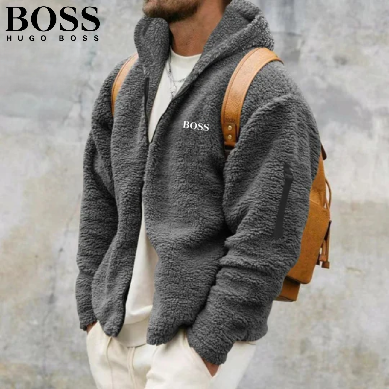 Giacca in Sherpa Invernale con Zip || Saldi