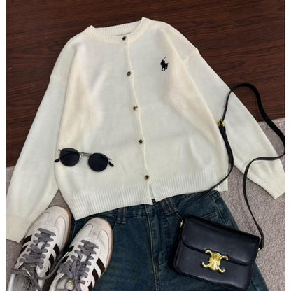 Cardigan Donna in Maglia Morbida con Bottoni