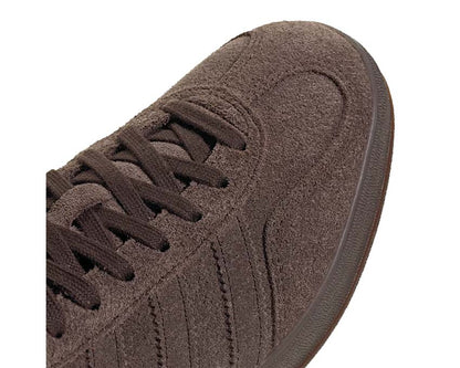 Scarpe da ginnastica indoor in pelle scamosciata marrone scuro