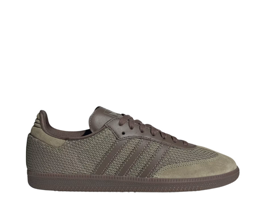 Scarpe da ginnastica classiche in pelle verde oliva