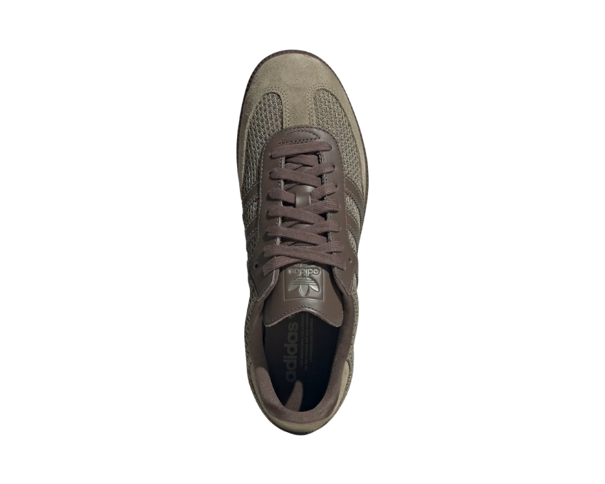 Scarpe da ginnastica classiche in pelle verde oliva