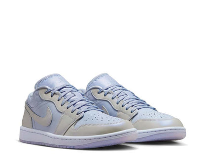 Scarpe da ginnastica basse da donna in pelle con finitura perlata