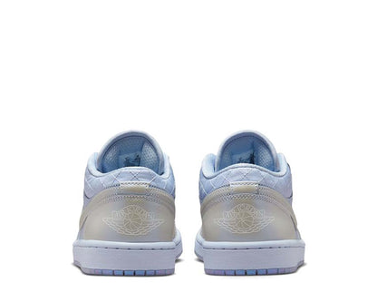 Scarpe da ginnastica basse da donna in pelle con finitura perlata