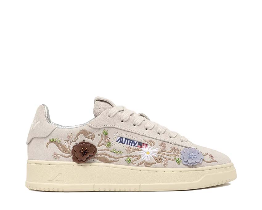 Scarpe da ginnastica basse da donna con motivo floreale