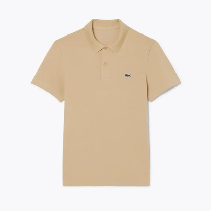 Polo Regular Fit in Misto Cotone - Beige