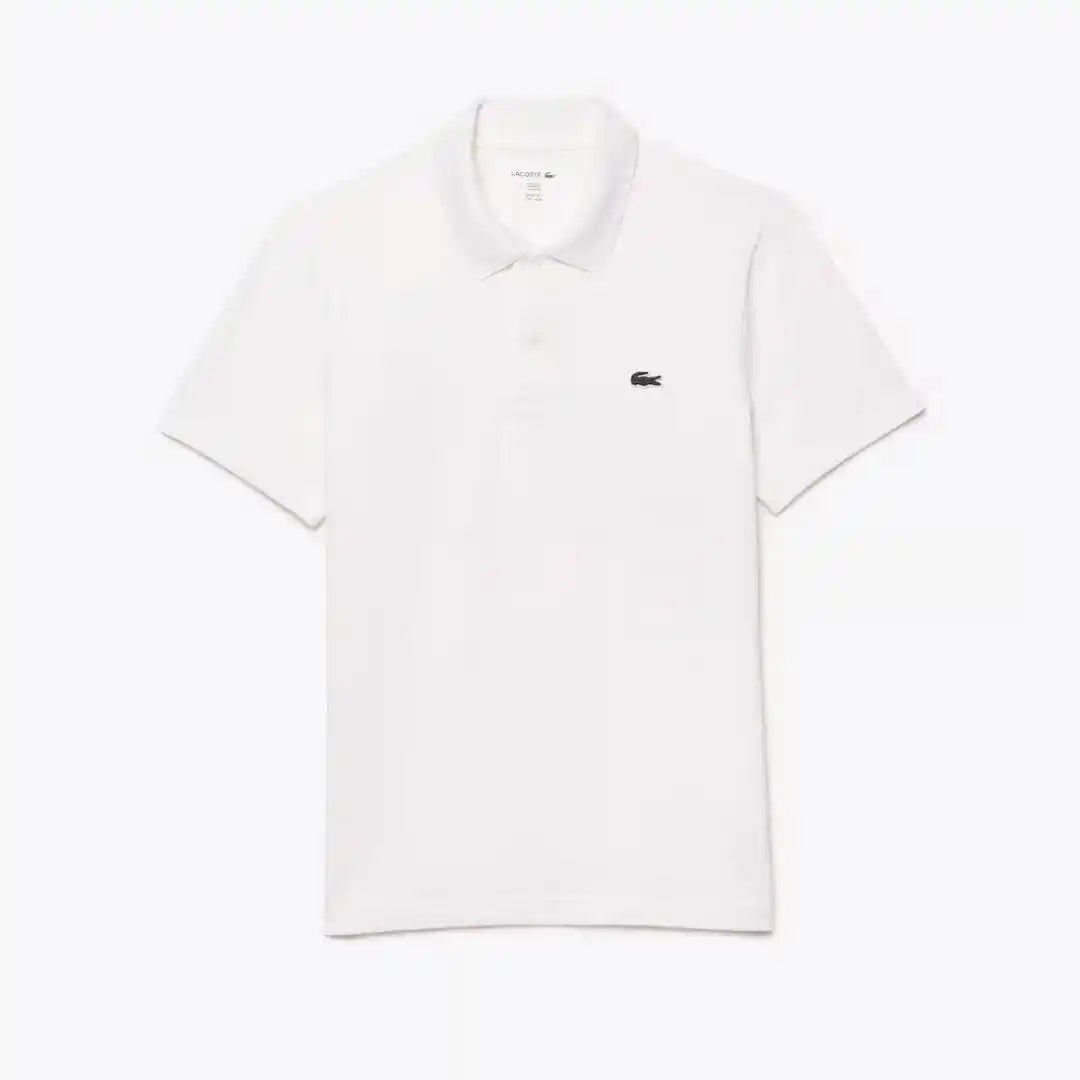 Polo Regular Fit in Misto Cotone - Bianco