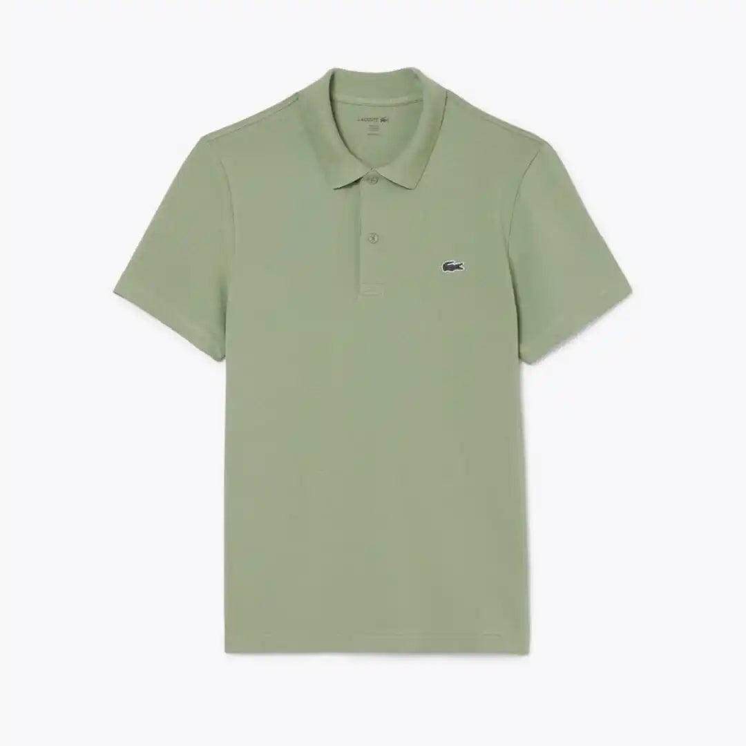 Polo Regular Fit in Misto Cotone - Verde