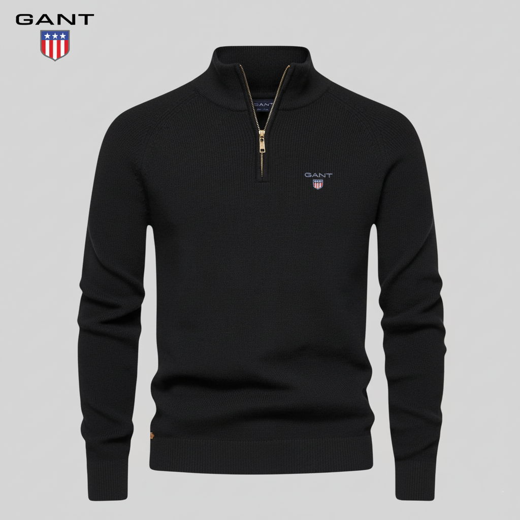 GANT™ Maglione Premium a Mezzo Zip