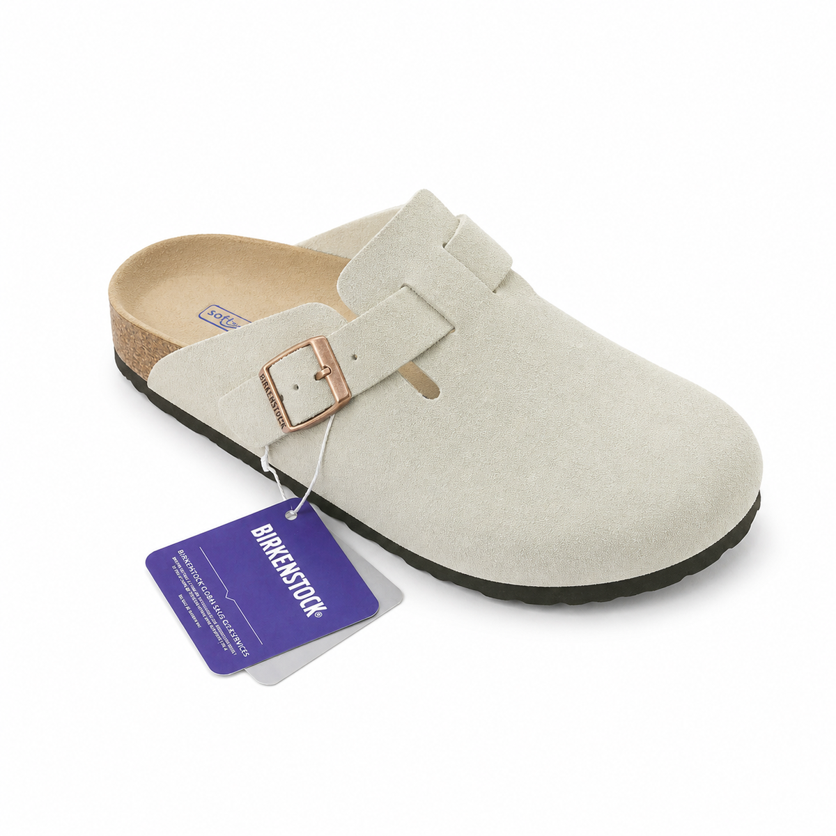 Sabot chiuso taupe con fibbia