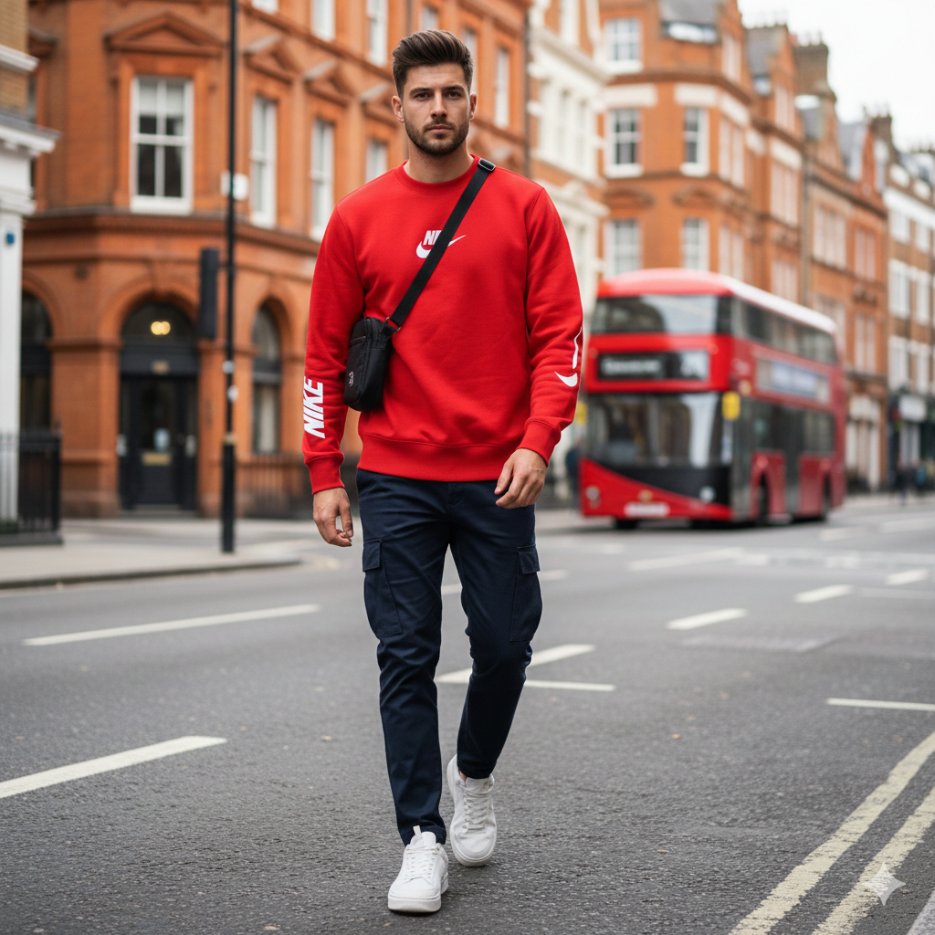 NK™ Premium Minimalist Athletic Crewneck Sweatshirt