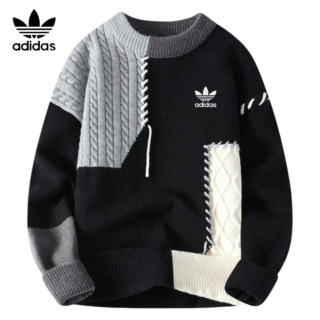 Maglione Comfort Artigianale con Toppe