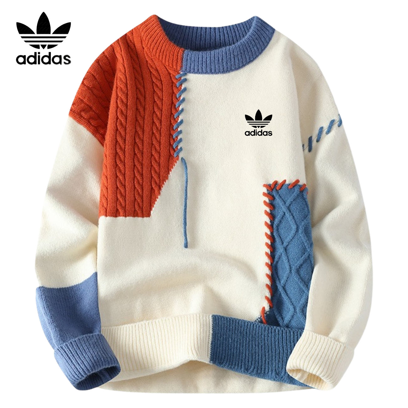 Maglione Comfort Artigianale con Toppe