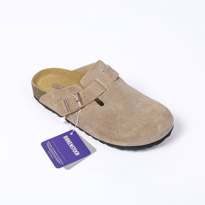 Sabot chiuso taupe con fibbia