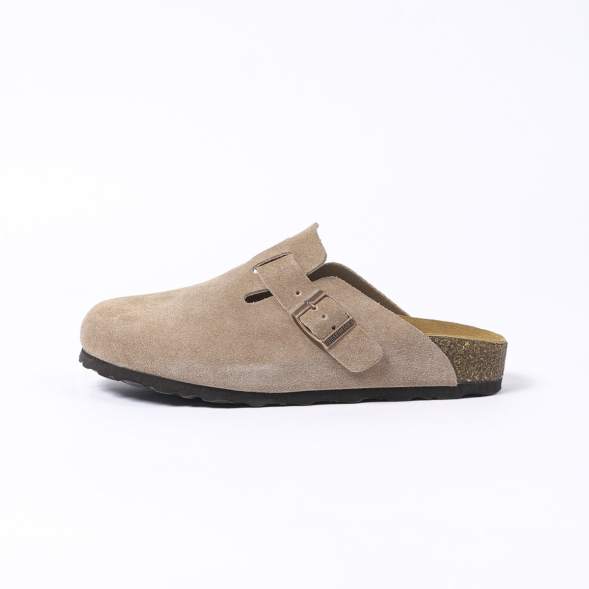 Sabot chiuso taupe con fibbia