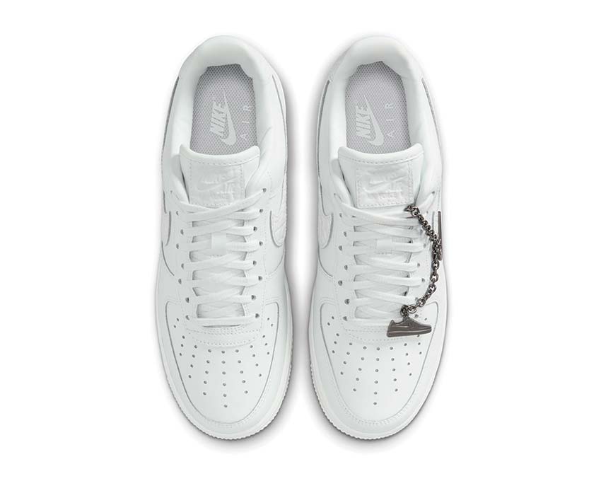 Scarpe da ginnastica basse da donna in pelle bianca