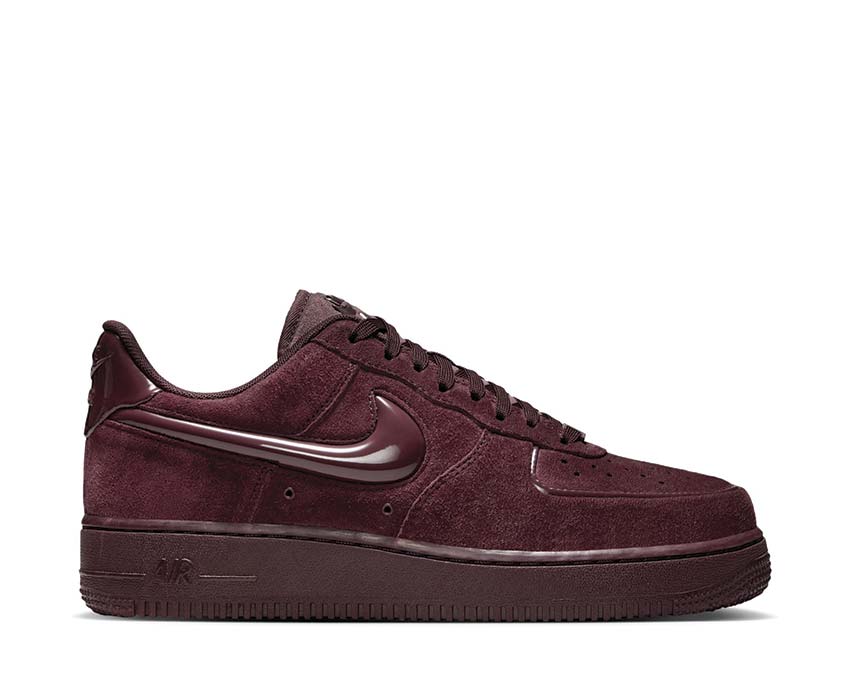 Scarpe da ginnastica in pelle da donna color bordeaux