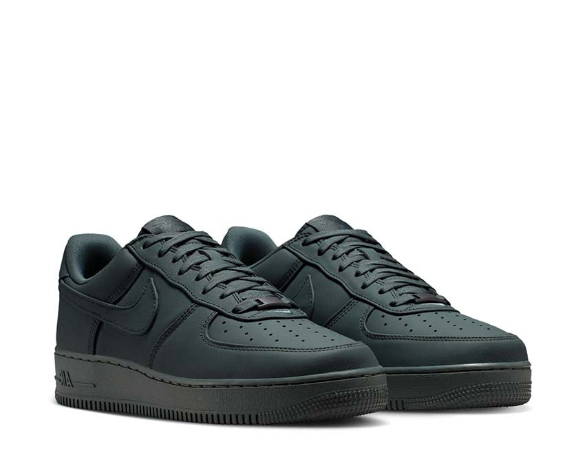 Scarpe basse retrò in pelle grigia