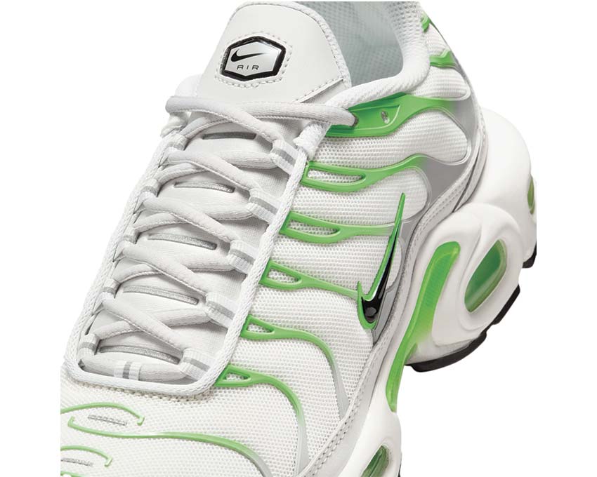 Scarpe da ginnastica da donna con ammortizzazione ad aria, colore verde acceso.