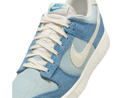 Scarpa bassa in denim blu fumé per donna