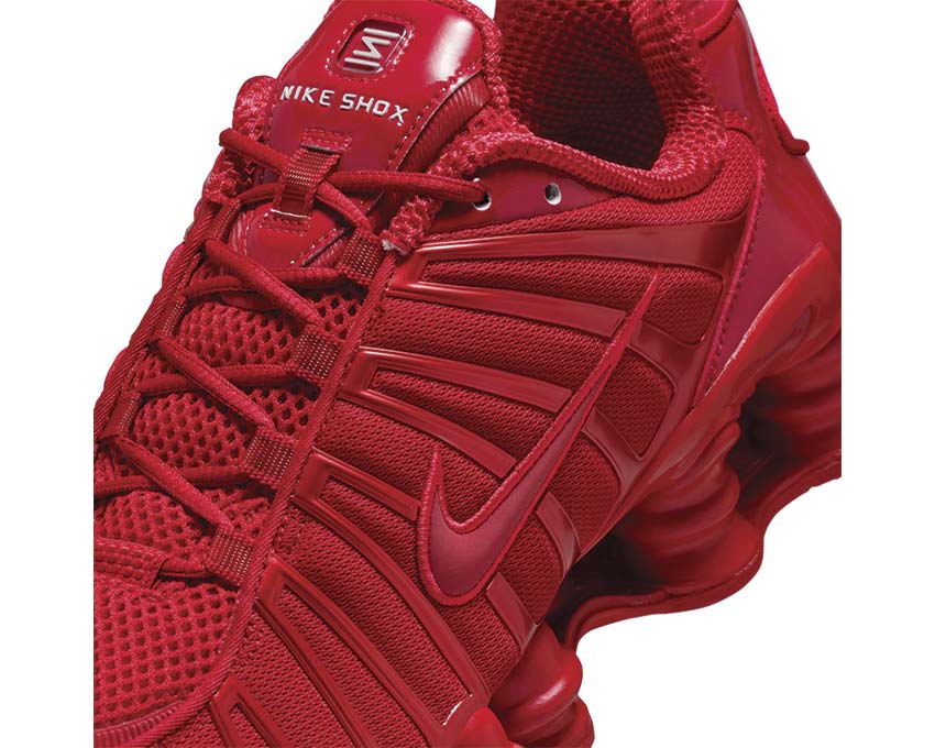 Scarpe da ginnastica ammortizzate rosse per donna