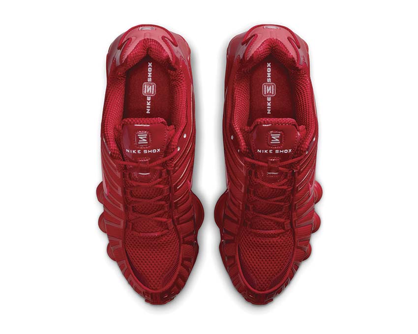 Scarpe da ginnastica ammortizzate rosse per donna