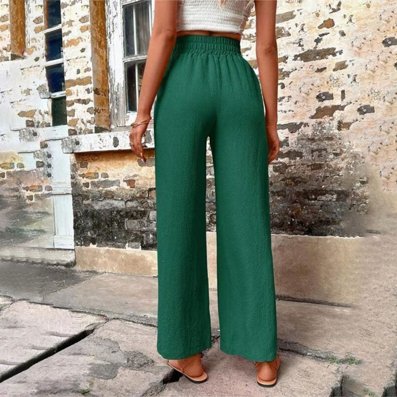 Pantaloni Casual a Colore Unito