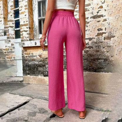 Pantaloni Casual a Colore Unito