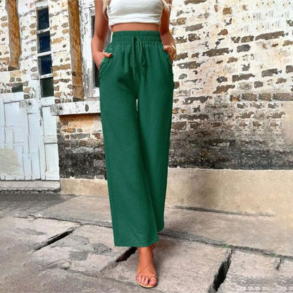 Pantaloni Casual a Colore Unito